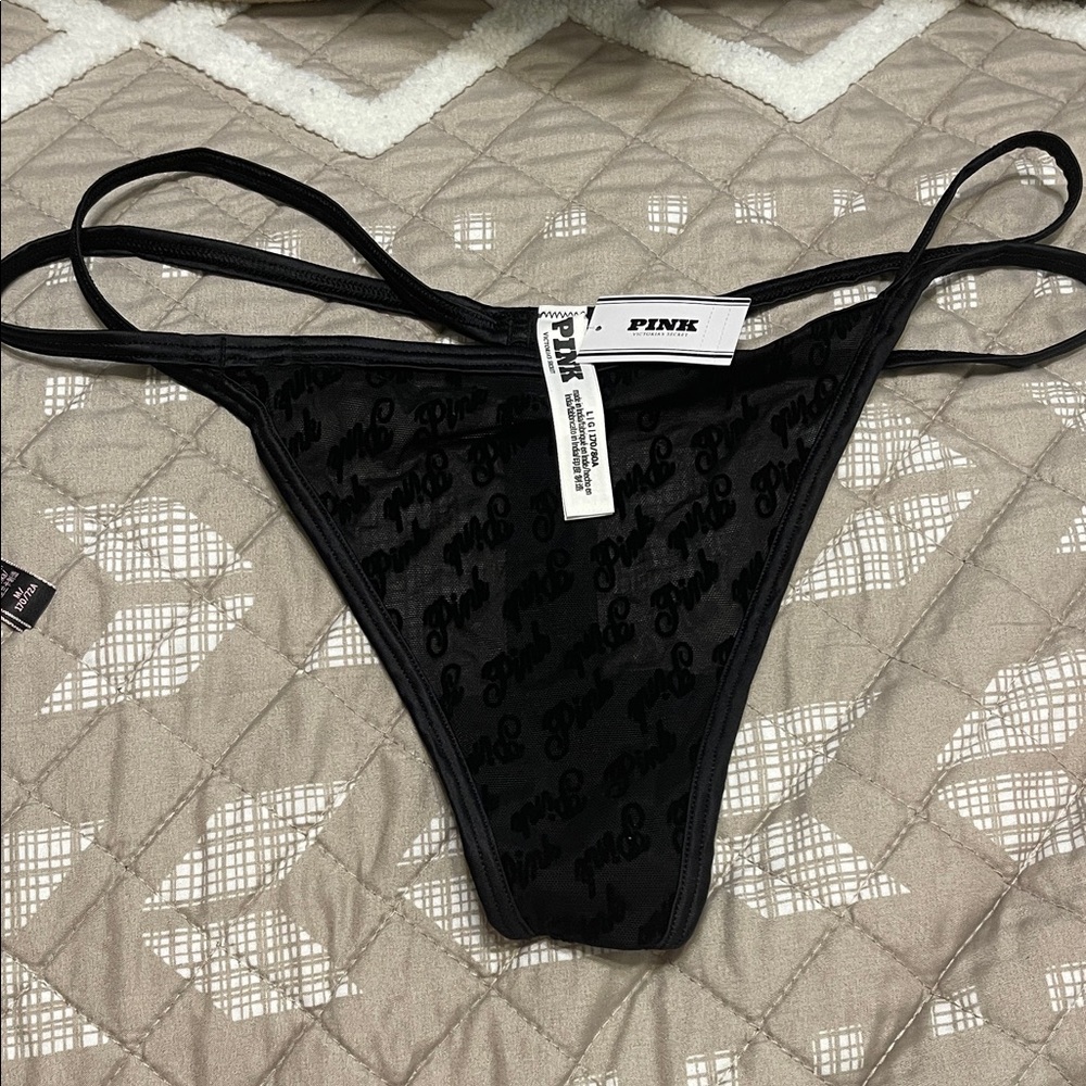 PINK Victoria's Secret Black Bikini Bottom